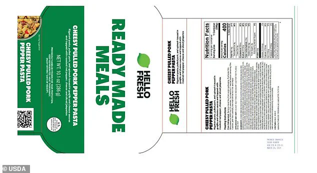 USDA Issues Critical Alert Over Listeria Contamination in HelloFresh Meals, Advising Public Safety Precautions