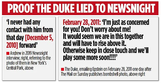 Prince Andrew's 2011 Email Reveals Complicity with Epstein, Contradicting BBC Interview Claims