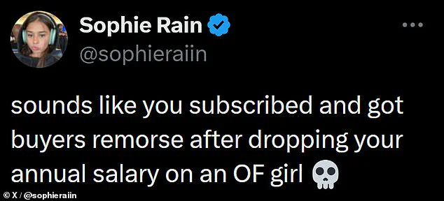 Sophie Rain Condemns Florida Candidate's 'Sin Tax' Proposal as Election Nears