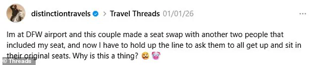 Breaking: Travel Influencer Sparks Seating Etiquette Debate After DFW Airport Seat Swap Incident