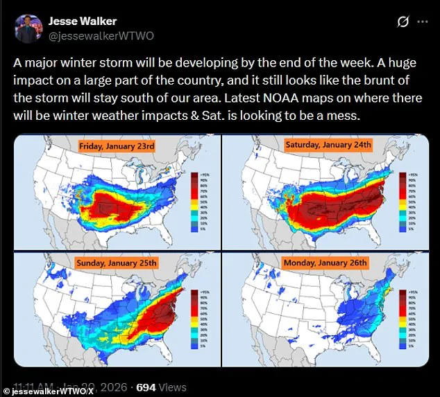 Unprecedented Winter Storm 'Fern' Threatens Eastern U.S. with Heavy Snow, Sleet, and Ice, Prompting Travel Warnings