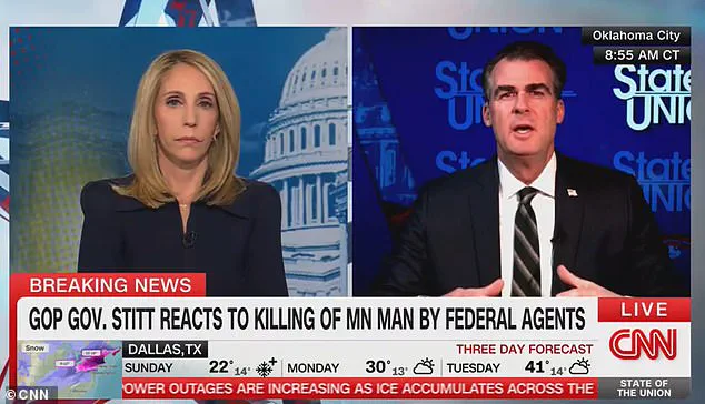 Oklahoma Governor Kevin Stitt Condemns Federal Immigration Raids in Minnesota Amid Controversial Killing, Sparks Nationwide Debate