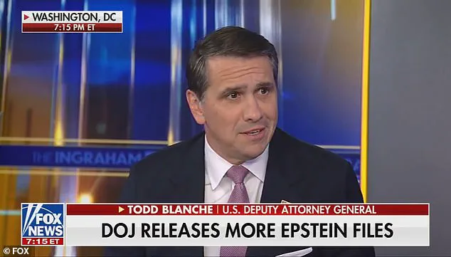 Deputy AG Todd Blanche Faces Backlash Over Downplaying Epstein Files Controversy