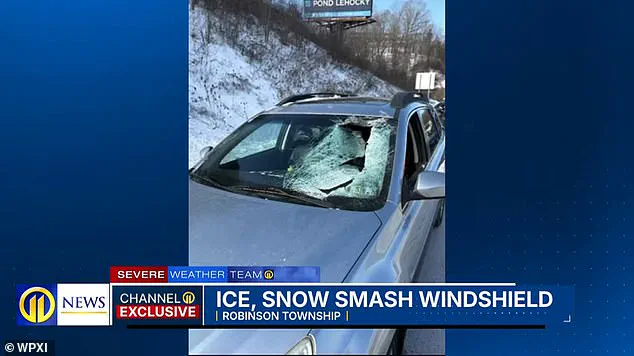 Truck Ice Chunk Injures Pennsylvania Mother, Daughter in Shock as Windshield Shatters