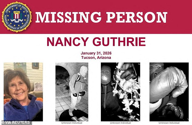 Ransom Note Claims Link to FBI's Increased Reward in Nancy Guthrie Kidnapping Case