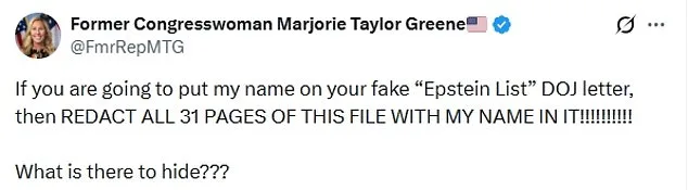 Epstein Files Controversy Escalates as Bondi's List Falls Short of Transparency Act Demands