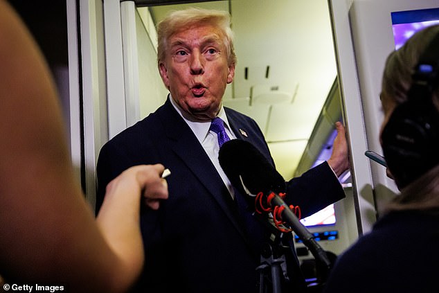 Trump Says He 'Haven't Heard That' on Alleged Noem-Lewandowski Affair