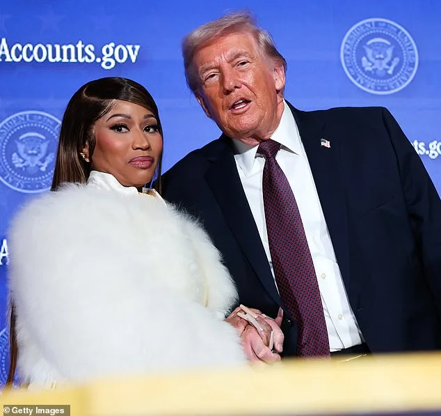 Trump Surprises Attendees with Unfiltered Praise for Nicki Minaj at Black History Month Event, Unveiling Unlikely Political Alliance