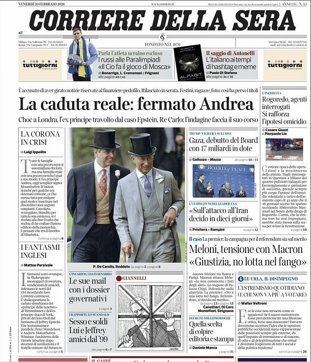 Shocking Arrest of Former Duke of York Sparks Monarchy Scandal Over Epstein Ties