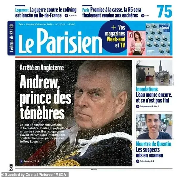 Shocking Arrest of Former Duke of York Sparks Monarchy Scandal Over Epstein Ties