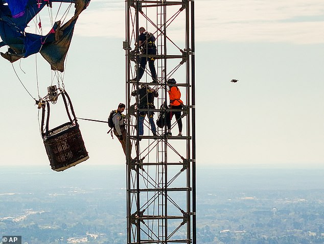Hot Air Balloon Crashes into Radio Tower Near Longview, Texas; Rescue Operation Underway