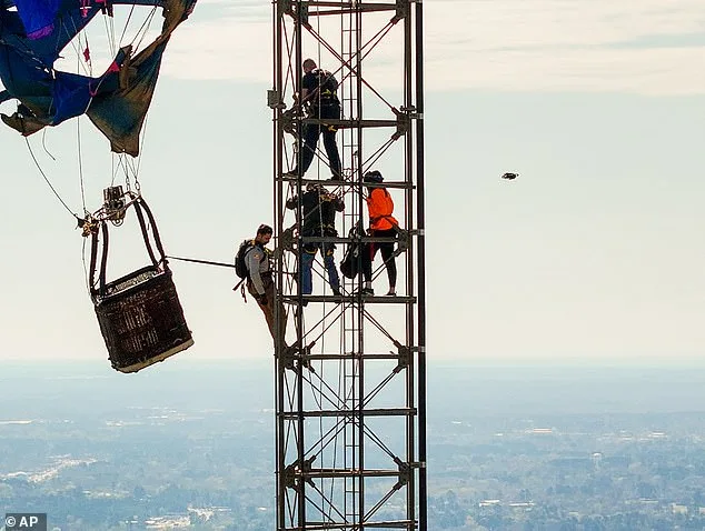 Hot Air Balloon Crashes into Radio Tower Near Longview, Texas; Rescue Operation Underway