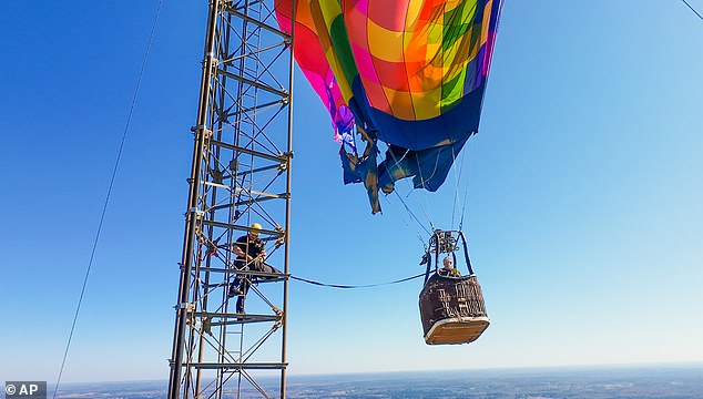 Hot Air Balloon Crashes into Radio Tower Near Longview, Texas; Rescue Operation Underway
