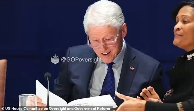 Bill Clinton Chuckles at Epstein Files Hot Tub Photo During Tense Deposition