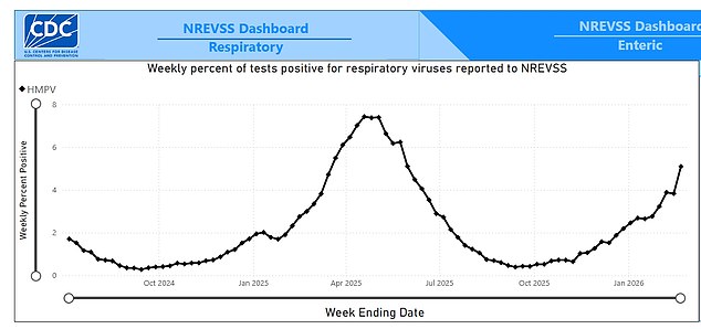 HMPV Spreading Rapidly in U.S. with No Known Cure, CDC Data Shows
