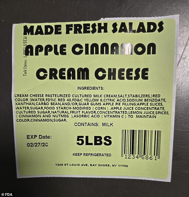 Made Fresh Salads Recalls Cream Cheese Products Due to Listeria Risk – FDA Issues Class I Warning