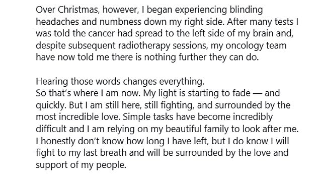 Mel Schilling Battles Advanced Bowel Cancer as She Urges Public to Recognize Early Warning Signs