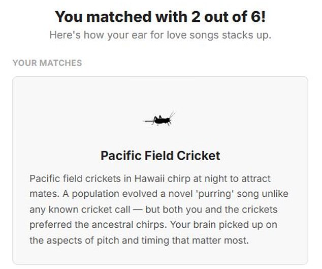The Wild World of Animal Mating Calls: How Humans Rate Their Appeal in a New Online Quiz