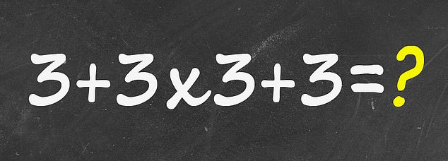 Viral Math Problem Sparks Online Debate: Can You Solve 3+3x3+3?