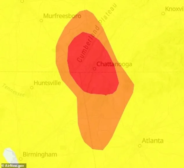 Hazardous Air Quality Crisis in Tennessee, Georgia, Alabama: PM2.5 Toxins Trigger Health Warnings