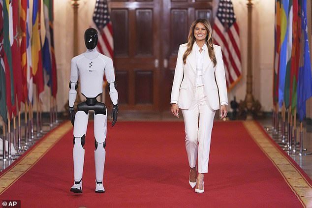 Melania Trump Welcomes Robot Figure 3 at Historic Global Tech and Youth Initiative