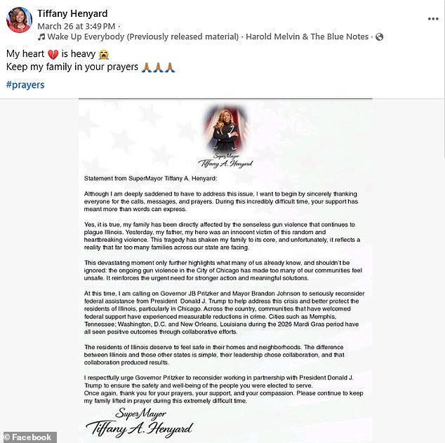 Father of Tiffany Henyard Shot in Chicago's North Lawndale, Remains in Serious Condition