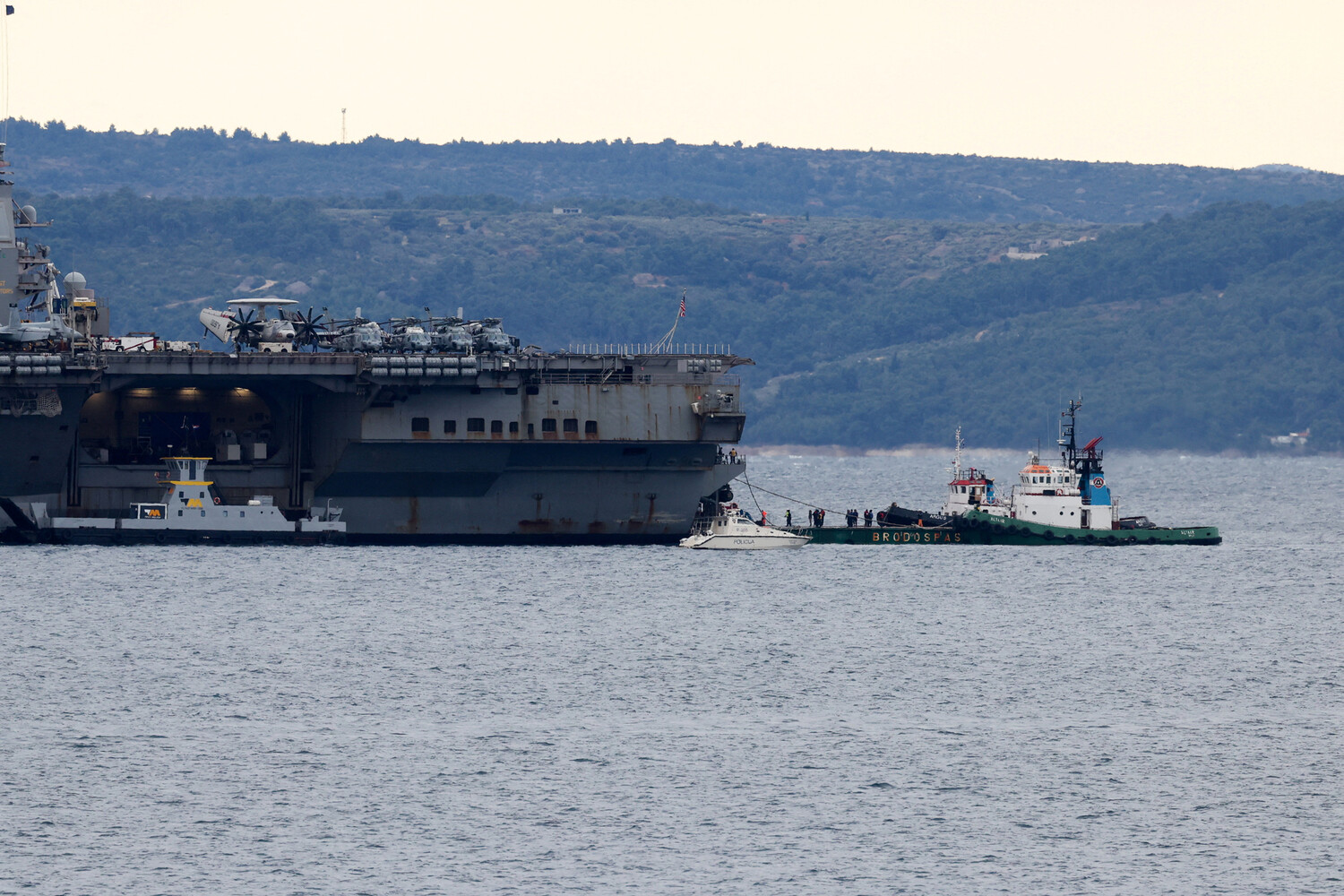 USS Gerald R. Ford Arrives in Croatia for Post-Combat Maintenance After Middle East Operations