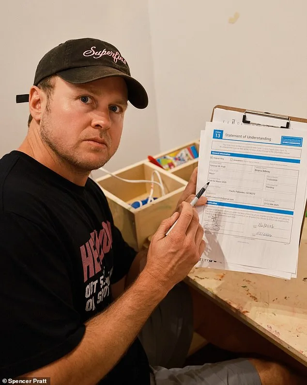 Reality Star Spencer Pratt Emerges as Unexpected Mayoral Contender Amid Wildfire Frustrations
