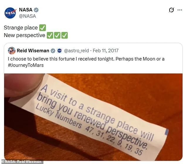 Astronaut's 2017 Fortune Cookie Prophecy Comes True as Artemis II Crew Breaks Distance Record on Lunar Flyby