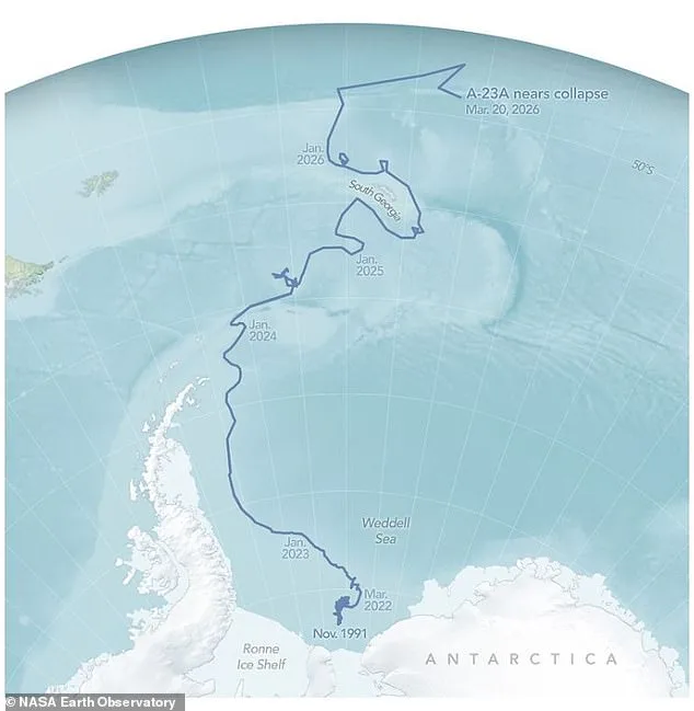 World's Largest Iceberg A–23A Ends 39-Year Voyage with Dramatic Disintegration Before 40th Birthday