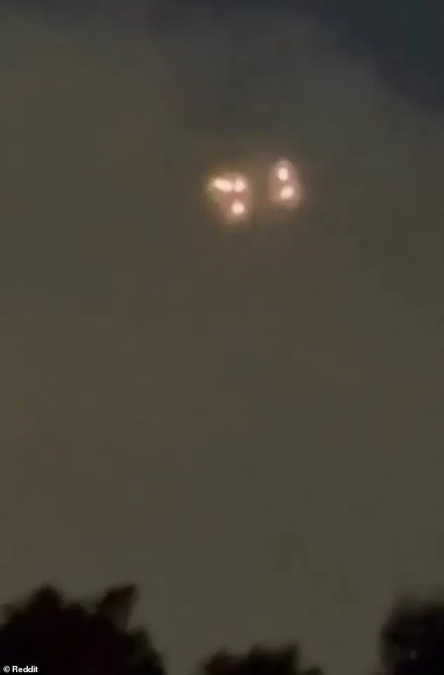 Unidentified Triangular Lights Spark UFO Speculation Near Air Force Base
