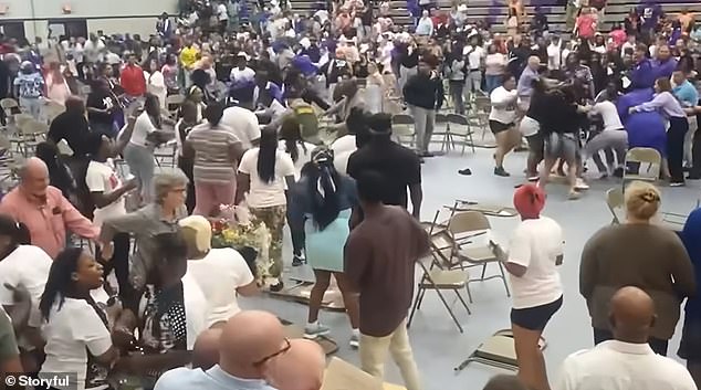 Violent fights at Tennessee high school graduation lead to 12 arrests.