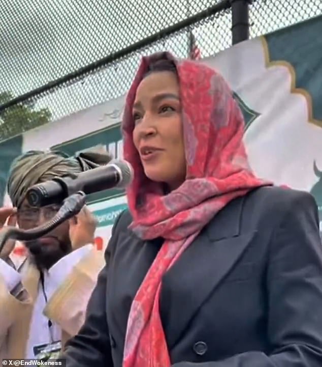 AOC's Hijab at Eid Triggers Conservative Backlash Amid Mayor's Quiet Support