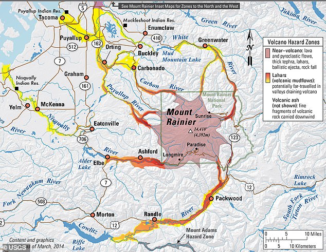 Mount Rainier Lahars Could Wipe Out 60,000 People in Minutes