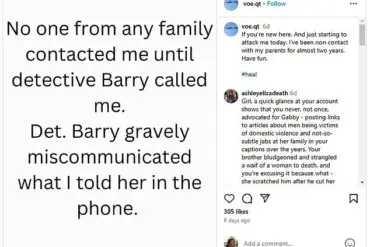 Cashie Laundrie Refutes Claims Made by Detective Tracey Barry in Gabby Petito Case