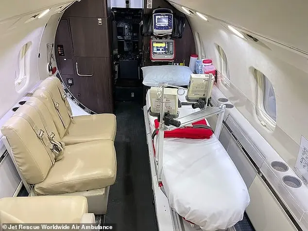 Chilling Photos Show Medical Jet's Interior Before Crash