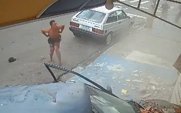 Drunk Driver's Dangerous Stunt in Brazil