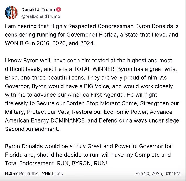 Florida's Political Divide: DeSantis vs. Trump-Endorsed Donalds