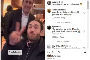 Jerry Seinfeld's Awkward Encounter with an Anti-Israeli Activist Goes Viral