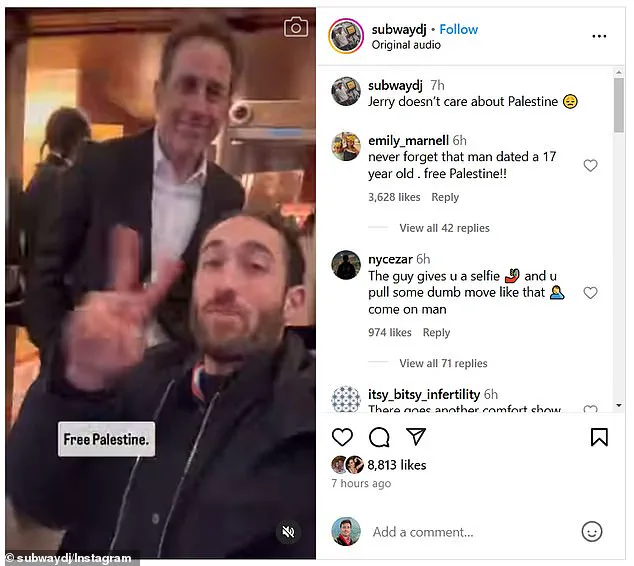 Jerry Seinfeld's Awkward Encounter with an Anti-Israeli Activist Goes Viral