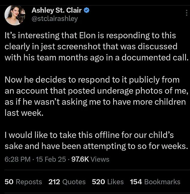 MAGA Influencer Ashley St. Clair Shares Details About Her Alleged Relationship with Elon Musk