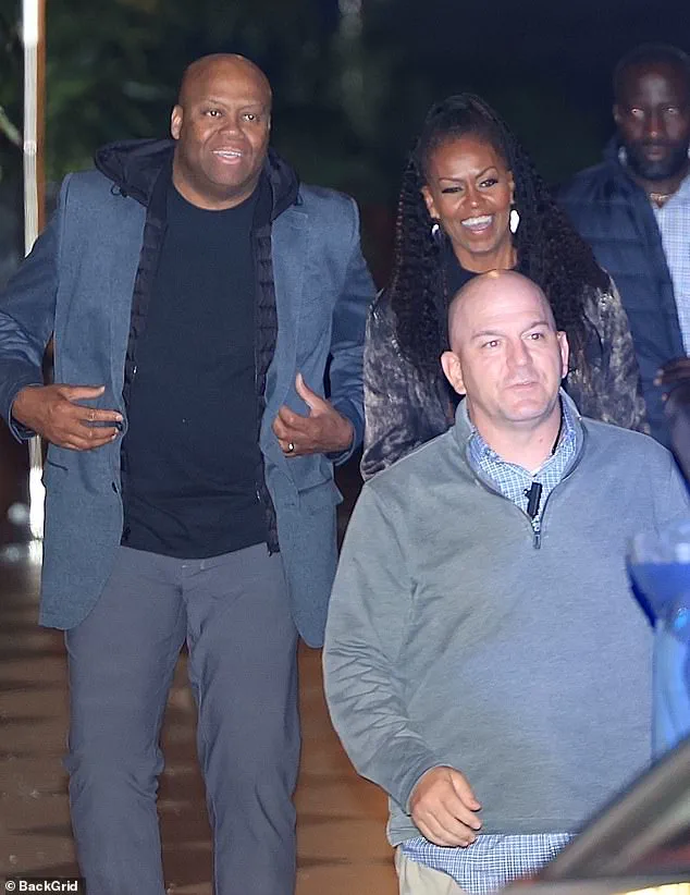 Michelle Obama enjoys a rare outing with her brother in Hollywood