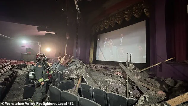 Movie Theater Ceiling Collapse Captured on Camera