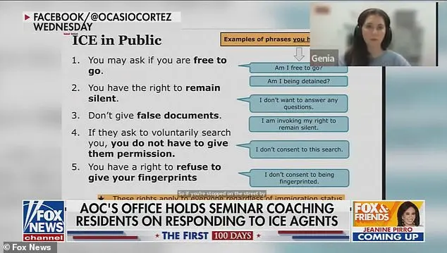 Rep. Ocasio-Cortez Under Fire for Providing Illegal Migrant Guidance on Avoiding ICE Detection