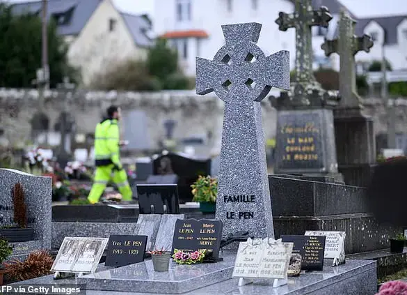 Tomb of Jean-Marie Le Pen vandalized and destroyed in La Trinité-sur-Mer, France