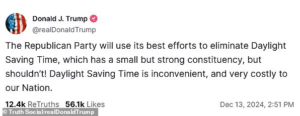 US States Move Away from Daylight Saving Time Due to Trump's Opposition