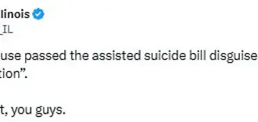 Legislators Quietly Embed Controversial Physician-Assisted Suicide Amendment Into Food Sanitation Legislation, Sparking Debate in Illinois