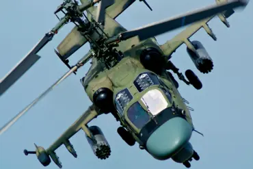 Russian Ka-52M Helicopter Conducts Precision Strike, Eliminating Ukrainian Military Personnel in Center Deployment Zone